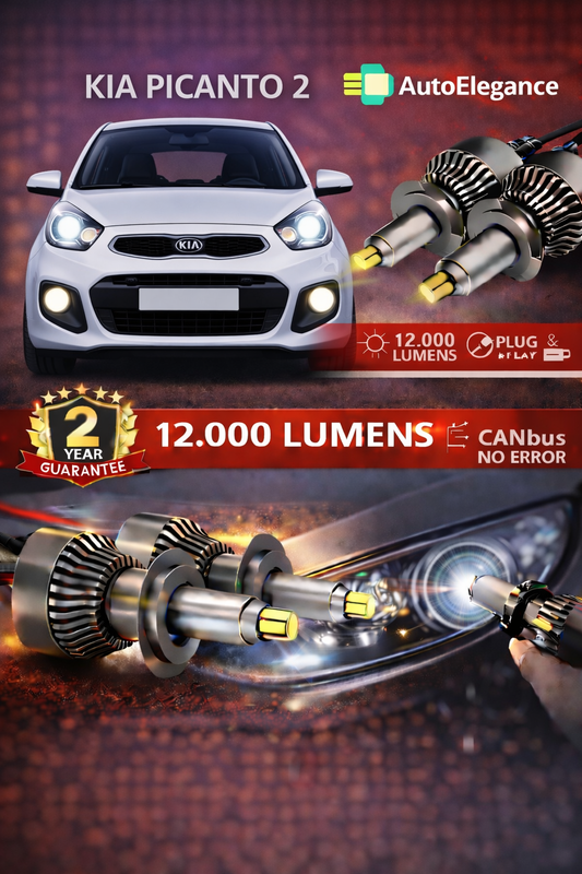 KIT LED KIA PICANTO 2 ANABAGLIANTI H7 CANBUS Bianco 6500K 360 gradi