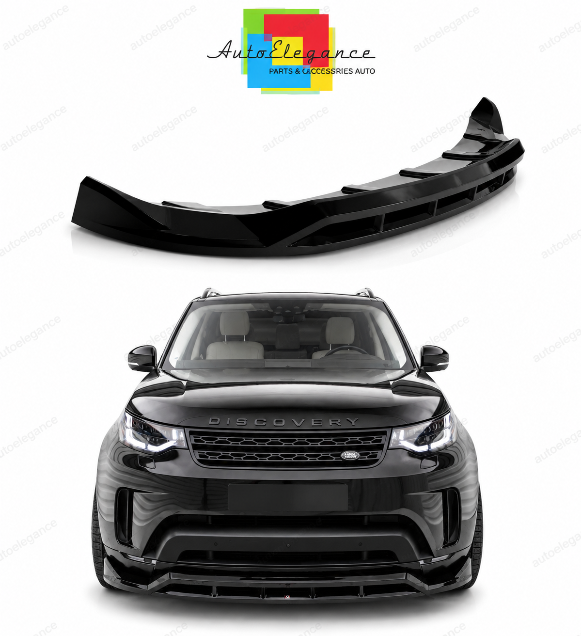 💕Splitter adatto per Land Rover Discovery HSE MK5 nero lucido 💕