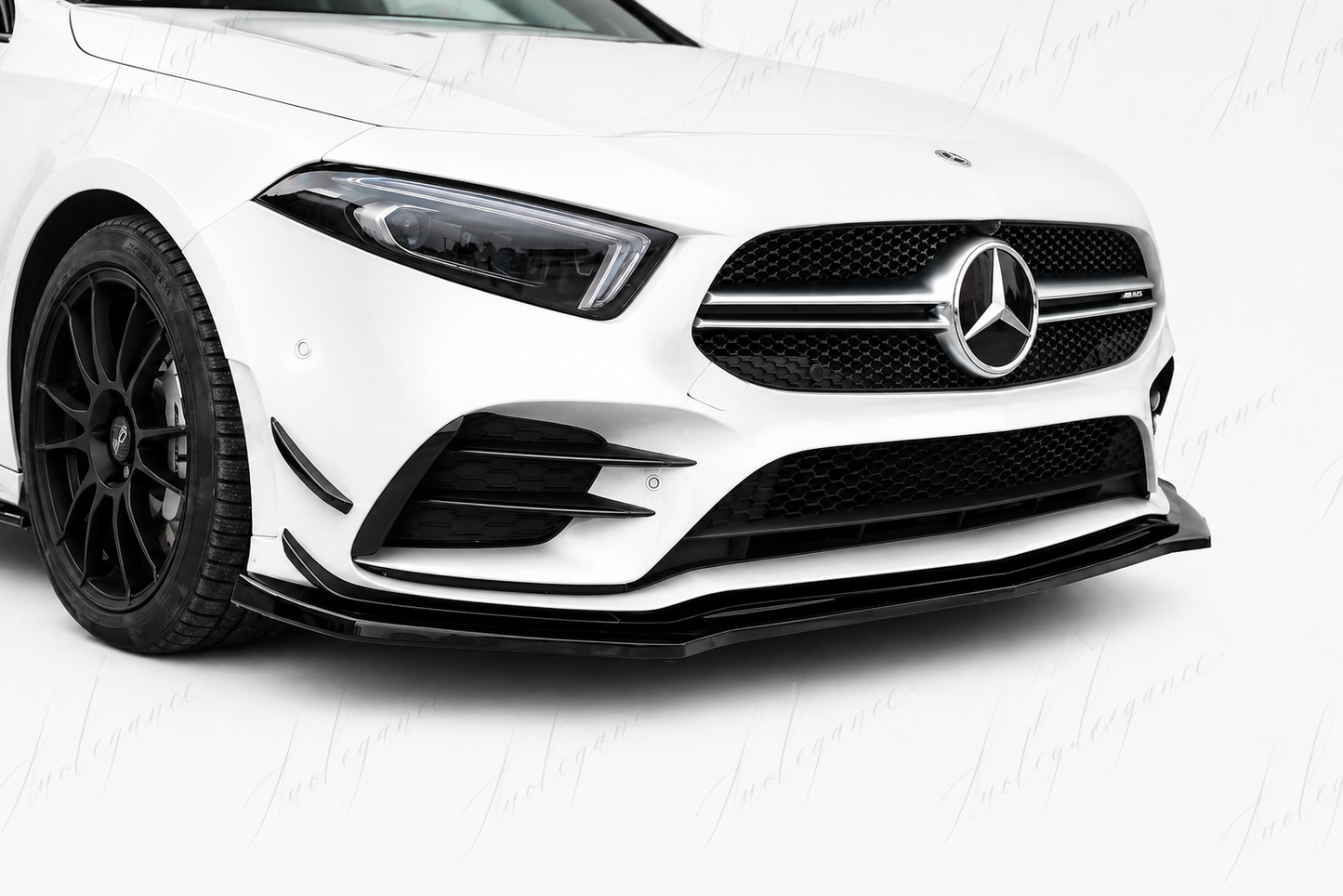 🔥ART.0066 SPLITTER ADATTO PER MERCEDES CLASSE A W177 AMG NERO LUCIDO🔥