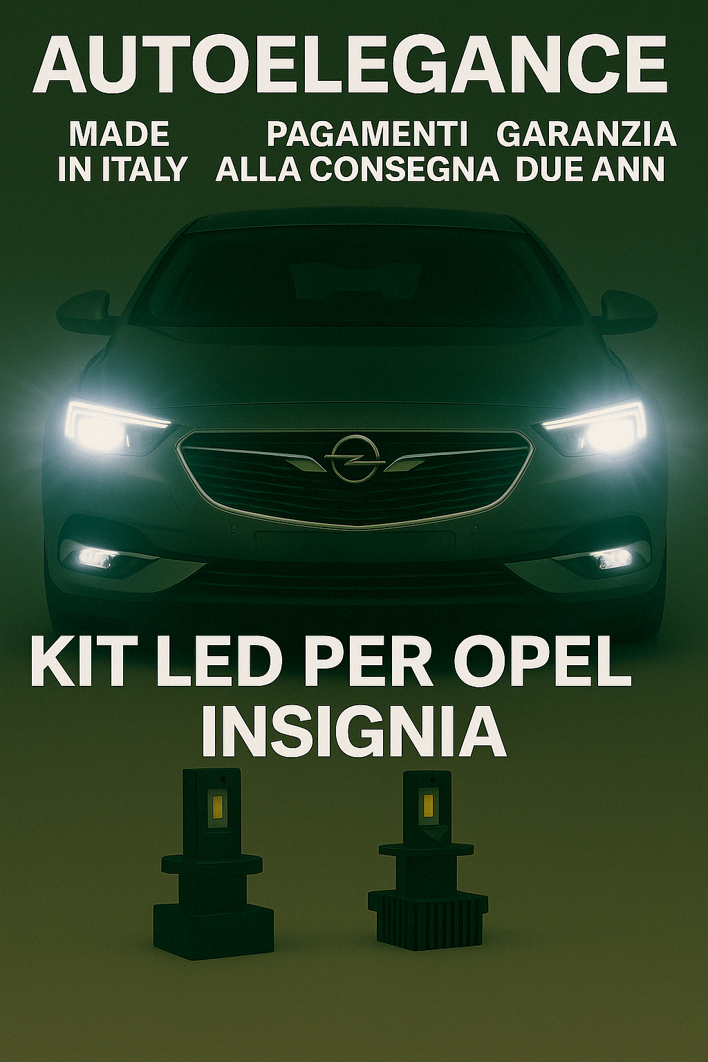 ❤️KIT LED D3S 6000K BIANCO GHIACCIO ANABBAGLIANTI PER OPEL INSIGNIA ❤️
