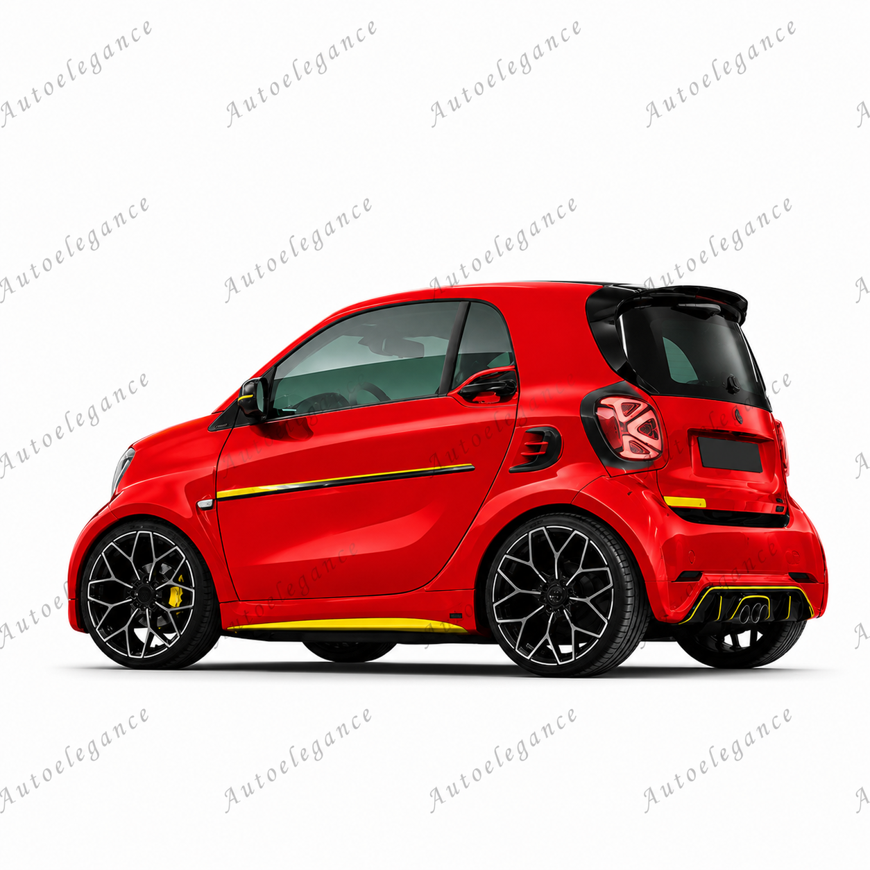 🔥MINIGONNE LATERALI STILE BRABUS PER SMART FORTWO (453) COUPE / CABRIO 🔥