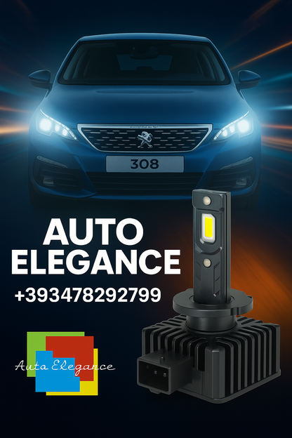 💕COPPIA LAMPADE D1S LED DA XENON A LED PER  PEUGEOT 308 💕