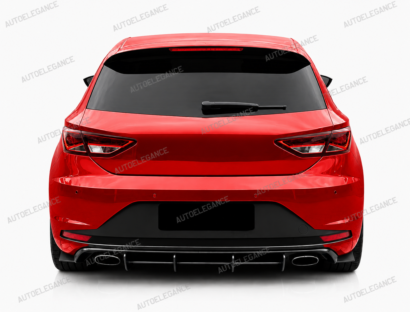 💫ART.10167 Diffusore Posteriore per Seat Leon Mk3 2012-2016 Nero Opaco ABS💫