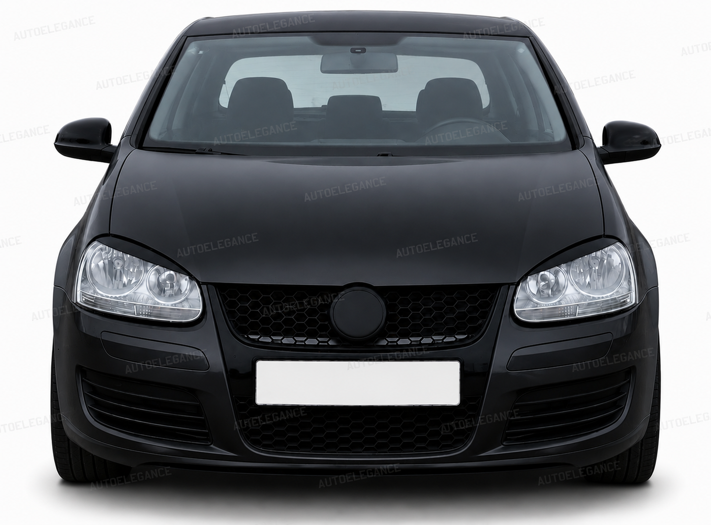 💫ART.10131 COVER COPRI FARI "EVIL EYE" NERO LUCIDO - VW Golf 5 2003–2008💫