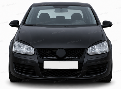 💫ART.10131 COVER COPRI FARI "EVIL EYE" NERO LUCIDO - VW Golf 5 2003–2008💫