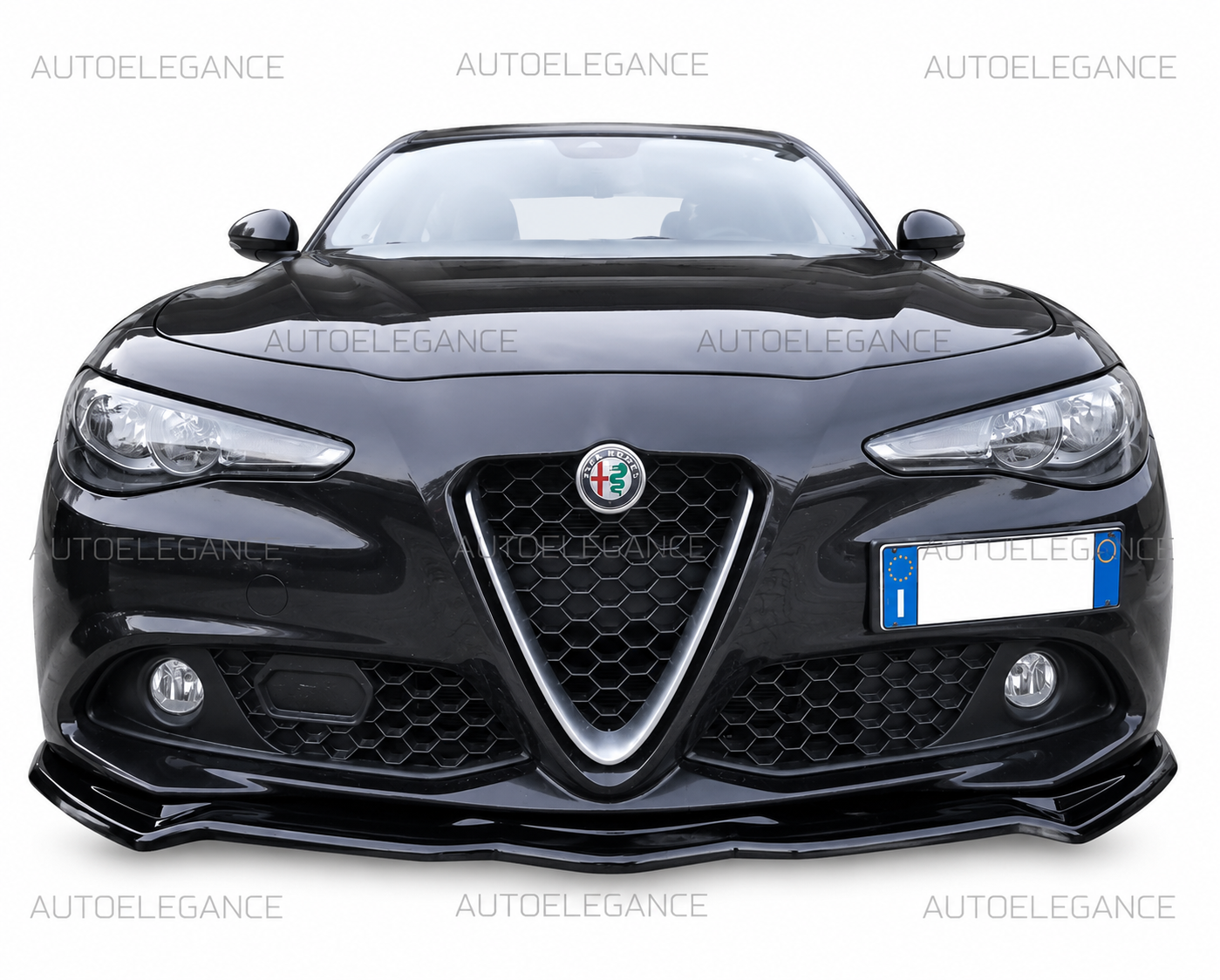 💫SPLITTER ALFA ROMEO ADATTO PER GIULIA STANDARD IN NERO LUCIDO ABS💫