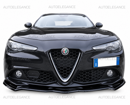 💫SPLITTER ALFA ROMEO ADATTO PER GIULIA STANDARD IN NERO LUCIDO ABS💫