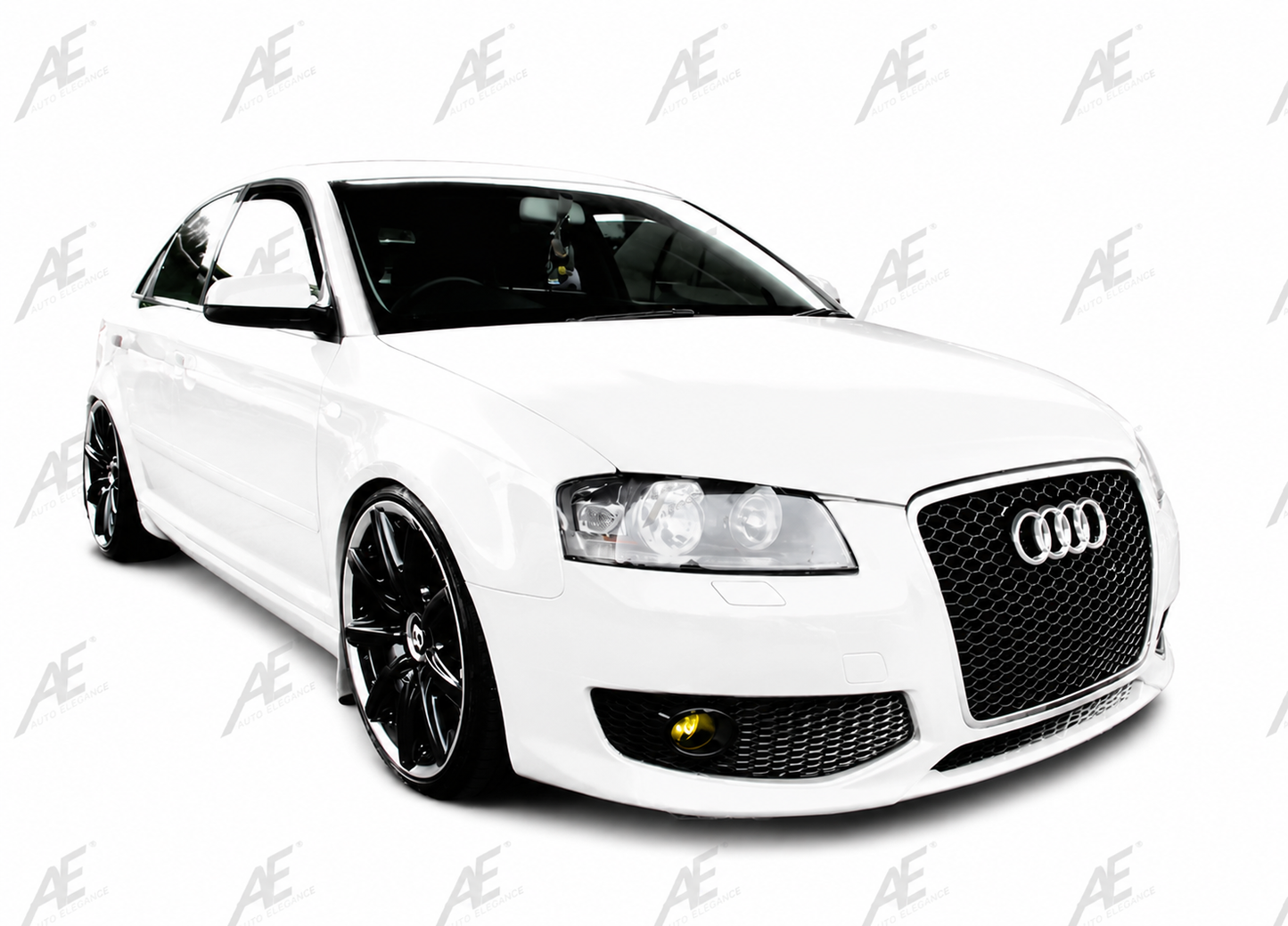 💕ART. 0029 GRIGLIA AUDI A3 8P 2004-2008 LOOK RS3 NERO  LUCIDO💕