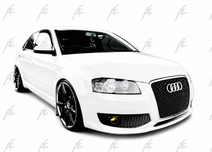 💕ART. 0029 GRIGLIA AUDI A3 8P 2004-2008 LOOK RS3 NERO  LUCIDO💕