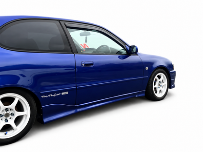 👉Gonne Laterali Toyota Corolla E11 MK8 3 Porte (95-00) ABS Nero Lucido👈