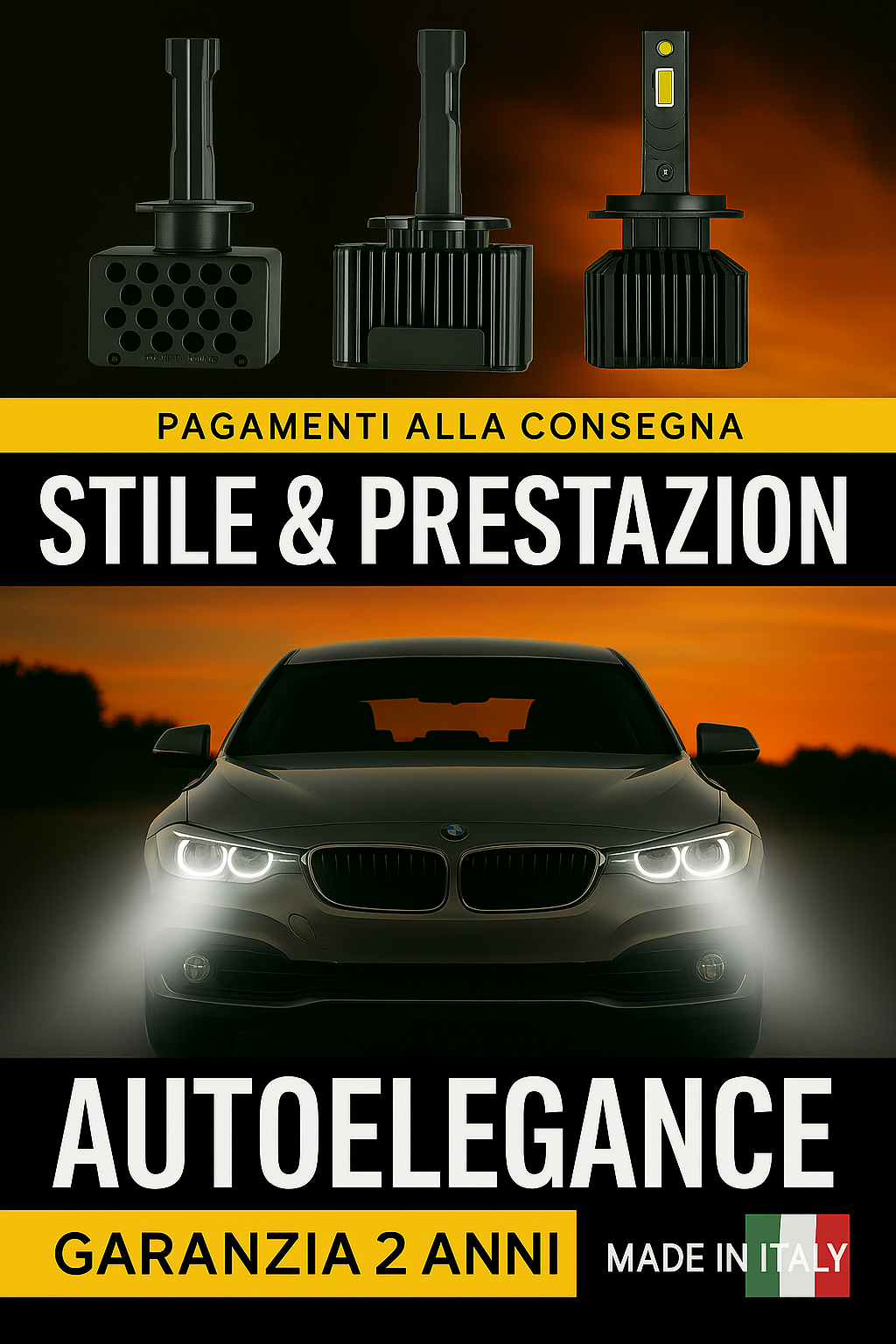 ⭐LAMPADE ANABBAGLIANTI D1S KIT LED 6000K ADATTO PER BMW SERIE 3 F34⭐