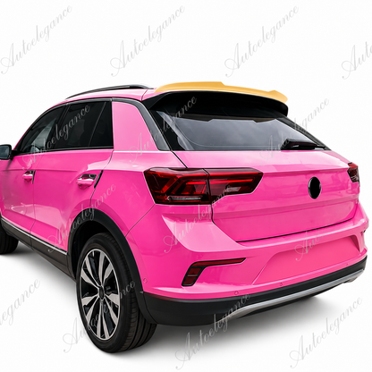 🔥ART.9732 SPOILER POSTERIORE PER TETTO  VW T-ROC IN ABS NERO LUCIDO / 2017+🔥