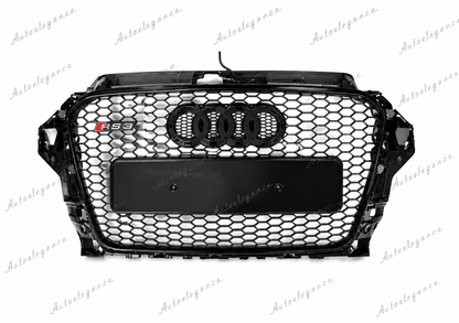 🔥ART.0581 GRIGLIA ADATTO PER AUDI A3 8V 2012-2016 LOOK RS3 NERO🔥