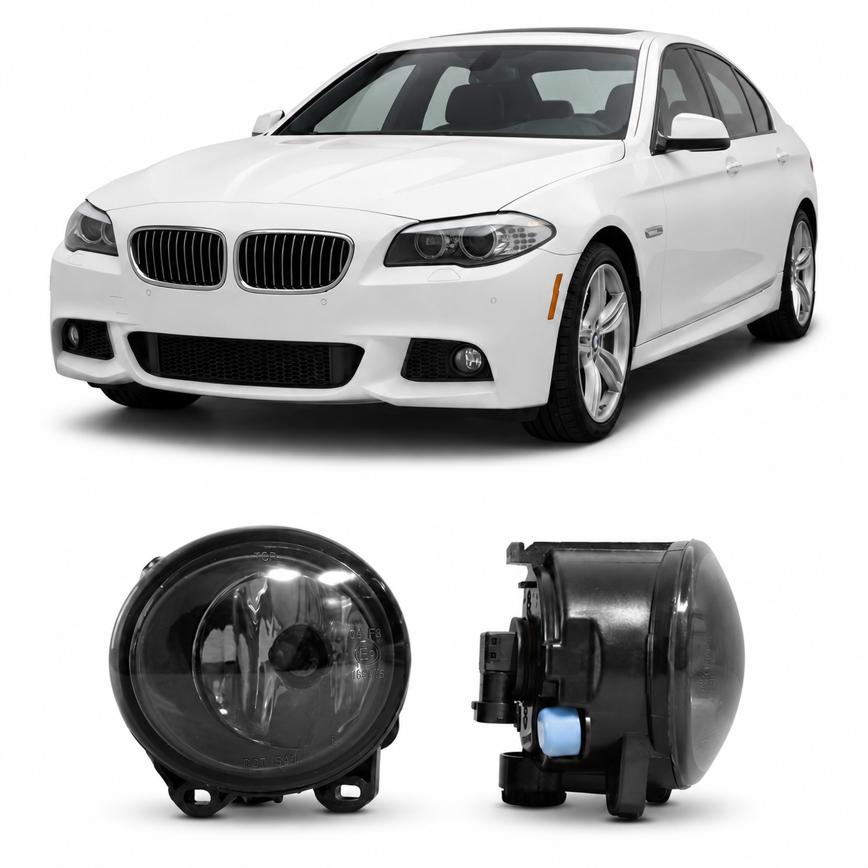 👉Set di luci fendinebbia fumé adatto per BMW 3 E92 E93 5 F10 F11 2006-2013👈