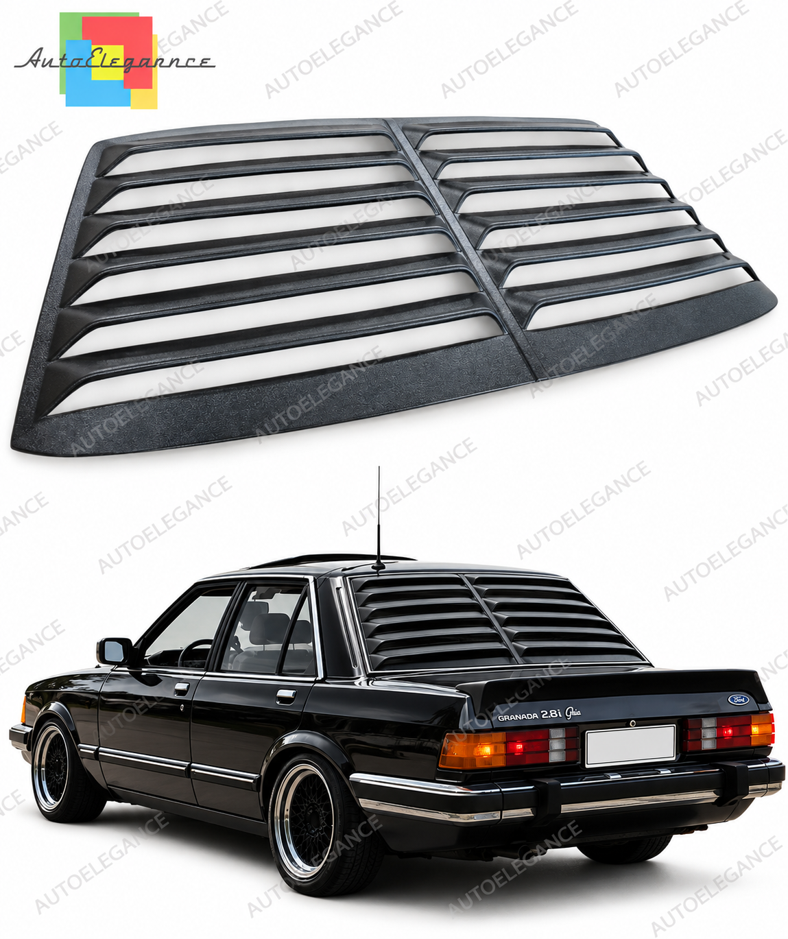 👉ART.10840 Louver lunotto posteriore adatto per Ford Granada 77-85 MK2 Saloon👈