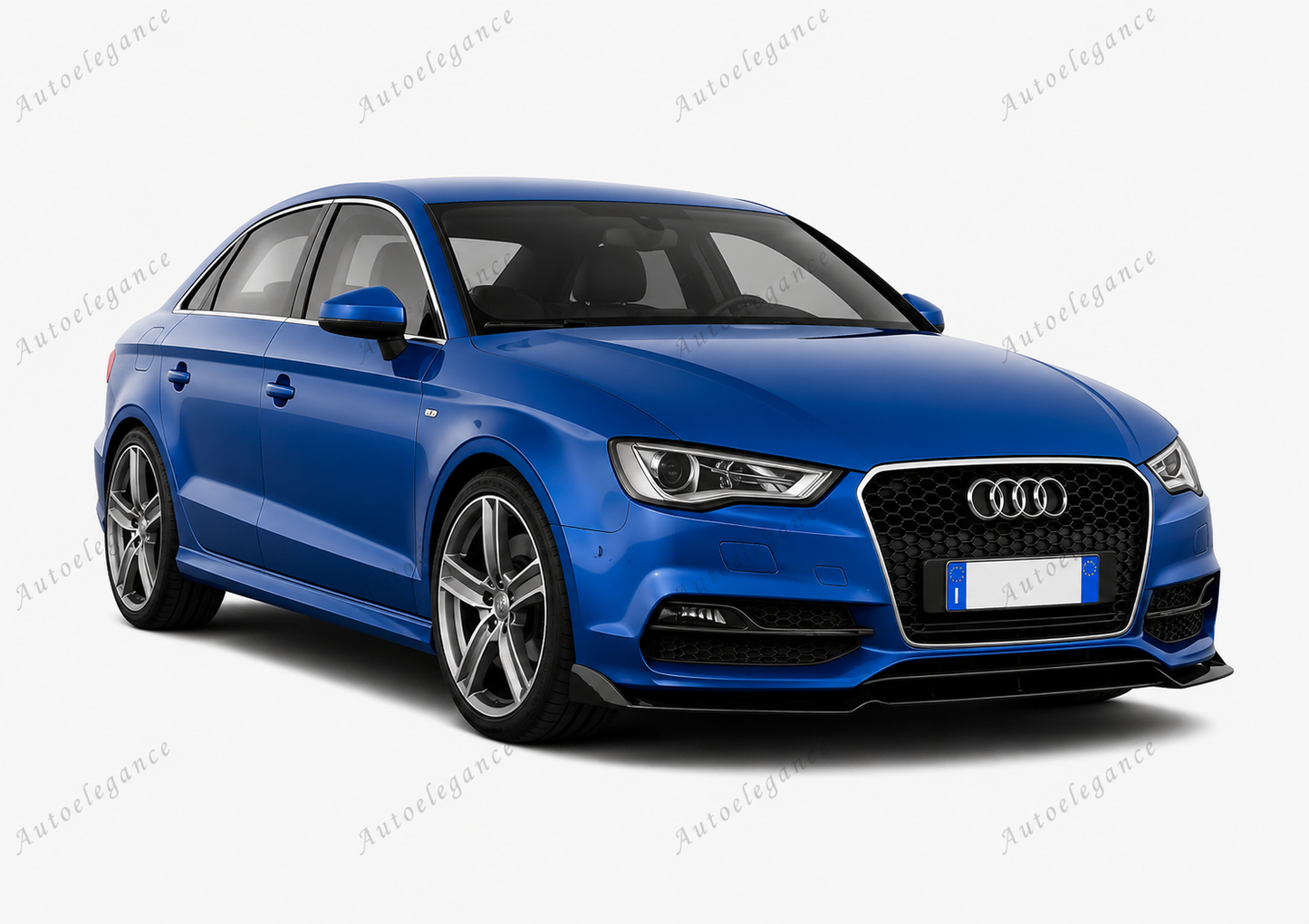 🔥AUDI A3 8V 2012-2015 SOTTO PARAURTI ANTERIORE SPLITTER ABS NERO LOOK RS3🔥