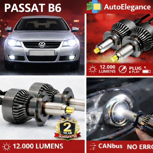 KIT LED per Volkswagen PASSAT B6 ANABBAGLIANTI H7 CANBUS Bianco 6500K 360 gradi