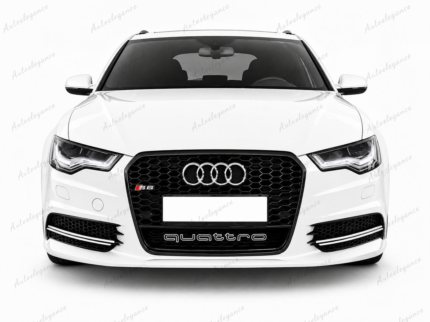 🔥ART.0336 GRIGLIA ADATTO PER AUDI A6 4G C7 2012-2015 LOOK RS6 QUATTRO NERA🔥