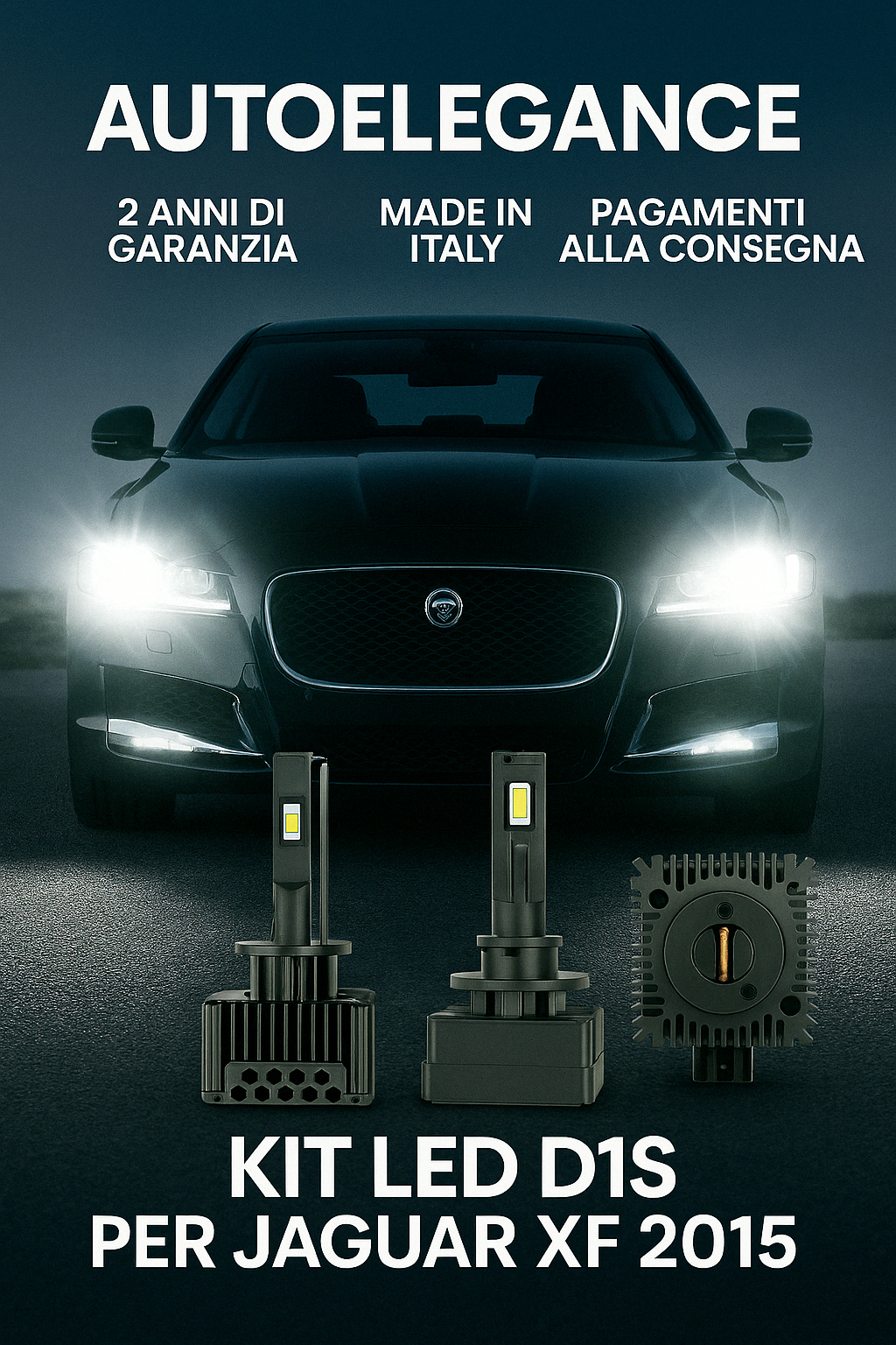 ⭐KIT XENON D1S 6000K ANABBAGLIANTI PER JAGUAR XF – LUCE BIANCA POTENTE⭐