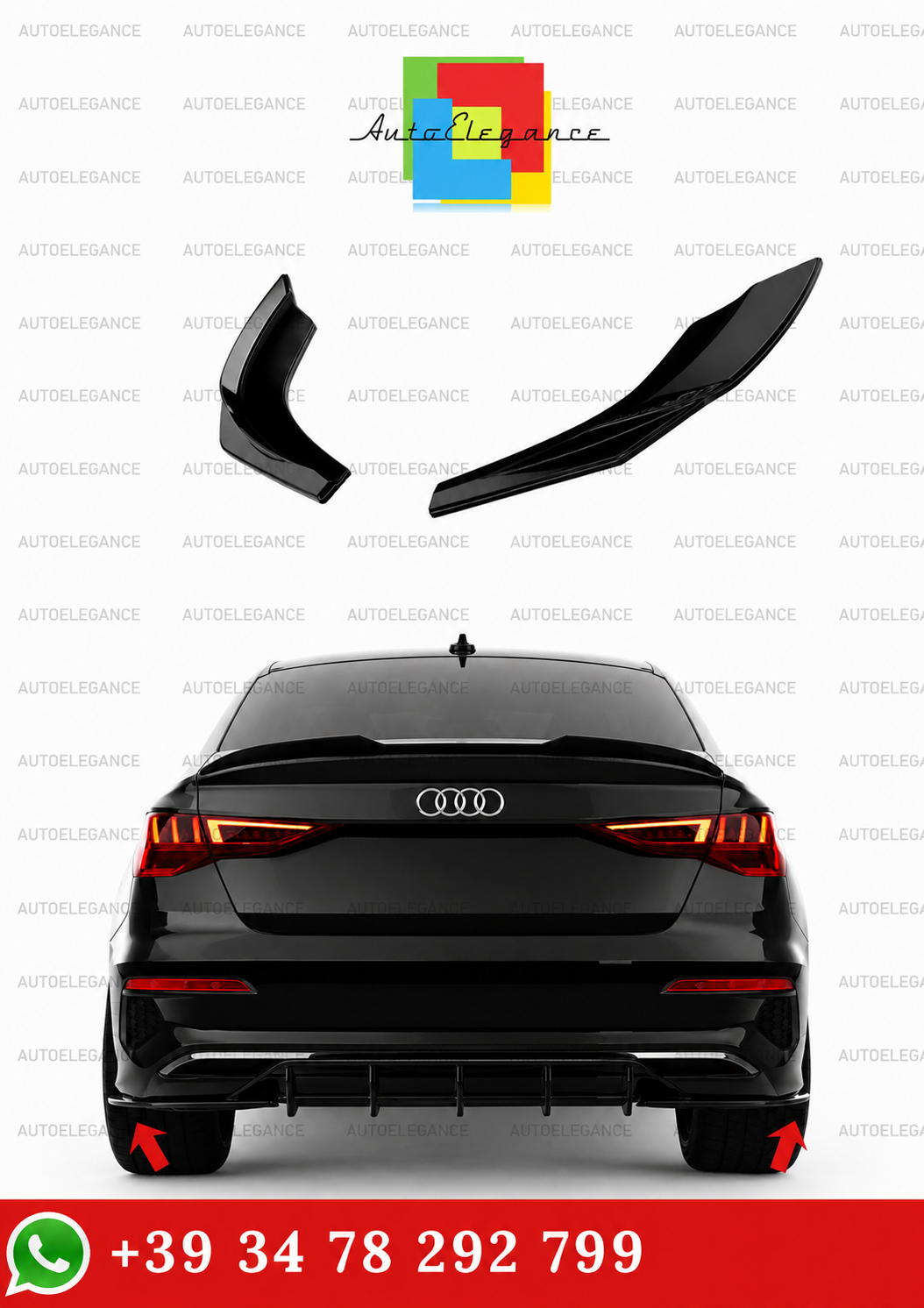 💫ART.2329 FLAP POSTERIORI  AUDI A3 8Y SEDAN SPORTBACK PRE FACELIFT 2020-2024💫