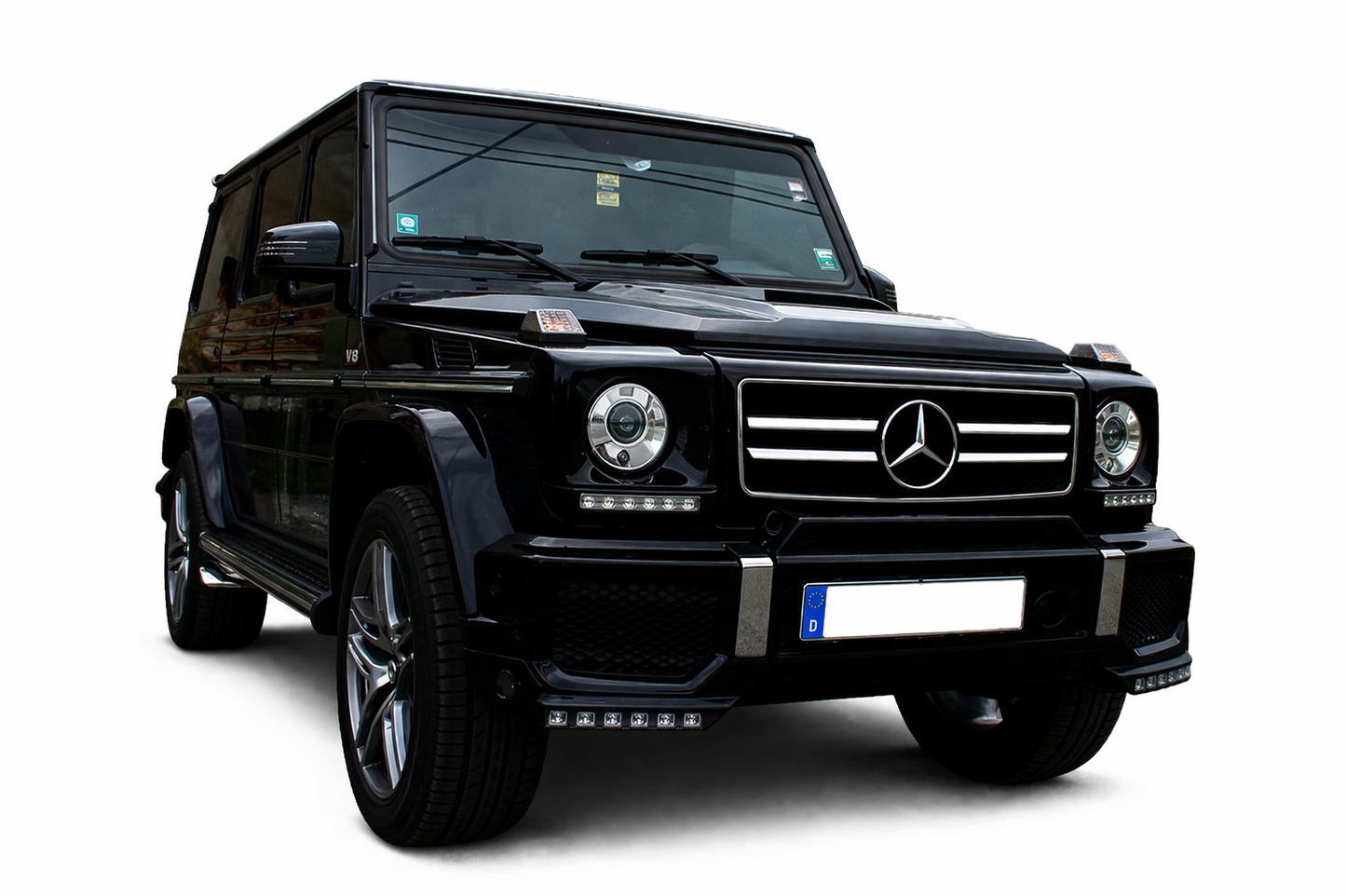 💫ART.9159 GRIGLIA SPORTIVA NERO CROMATO per MERCEDES W463 (90-12)💫