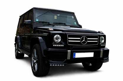 💫ART.9159 GRIGLIA SPORTIVA NERO CROMATO per MERCEDES W463 (90-12)💫