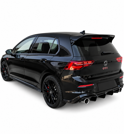 👉ART.1908/ART.2417 Diffusore Posteriore Adatto per VW Golf 8 8.5 Nero Lucido👈