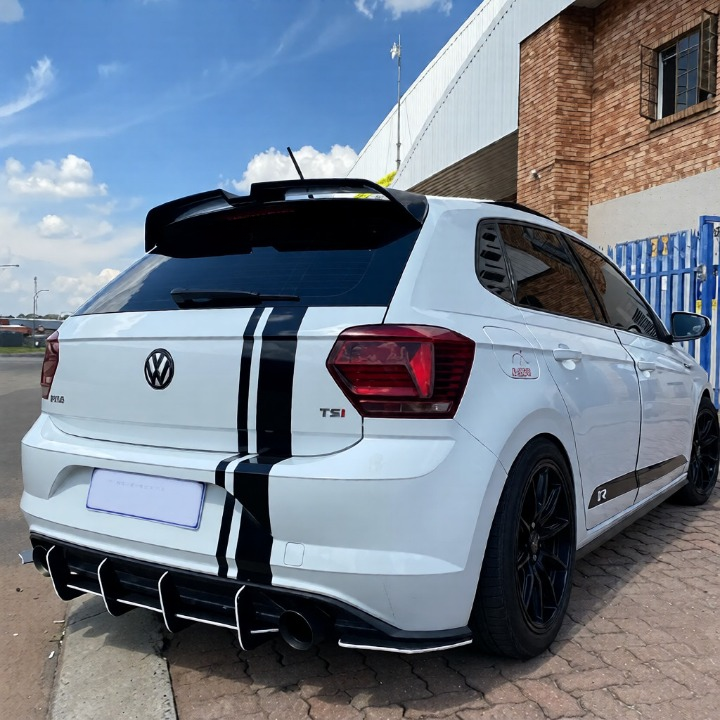 💫ART.7063 Spoiler da Tetto per VW Polo VI (AW) (2017-2021) Nero Lucido Stile Oettinger💫