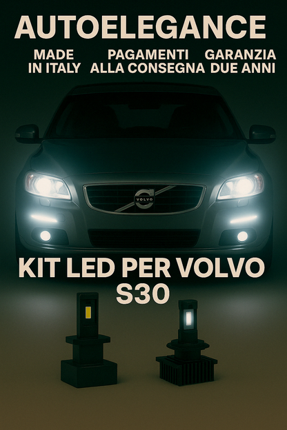 ❤️KIT LED D3S 6000K BIANCO GHIACCIO ANABBAGLIANTI PER VOLVO S30 ❤️