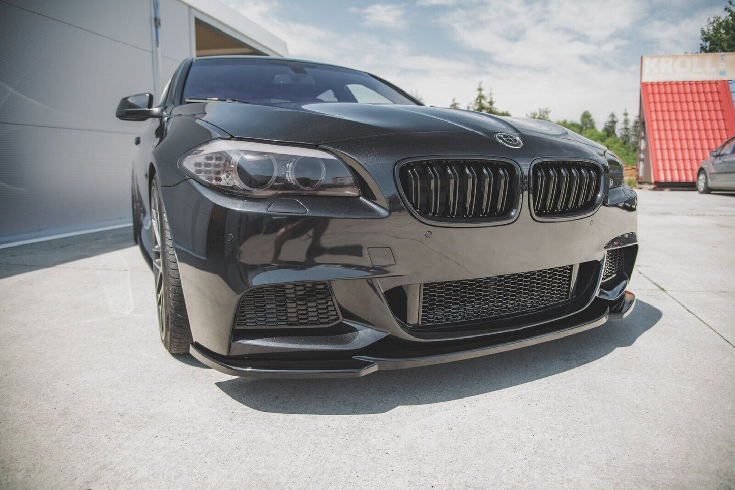 Splitter anteriore Versione 3 adatto per BMW 5 Series F10/F11 M-Pack 2011-2017