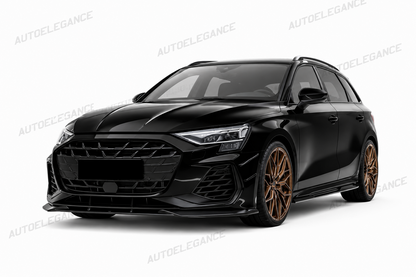 💫ART.9977 SPLITTER ANTERIORE PER AUDI A3 S3 8Y FACELIFT MAX V1 NERO LUCIDO💫