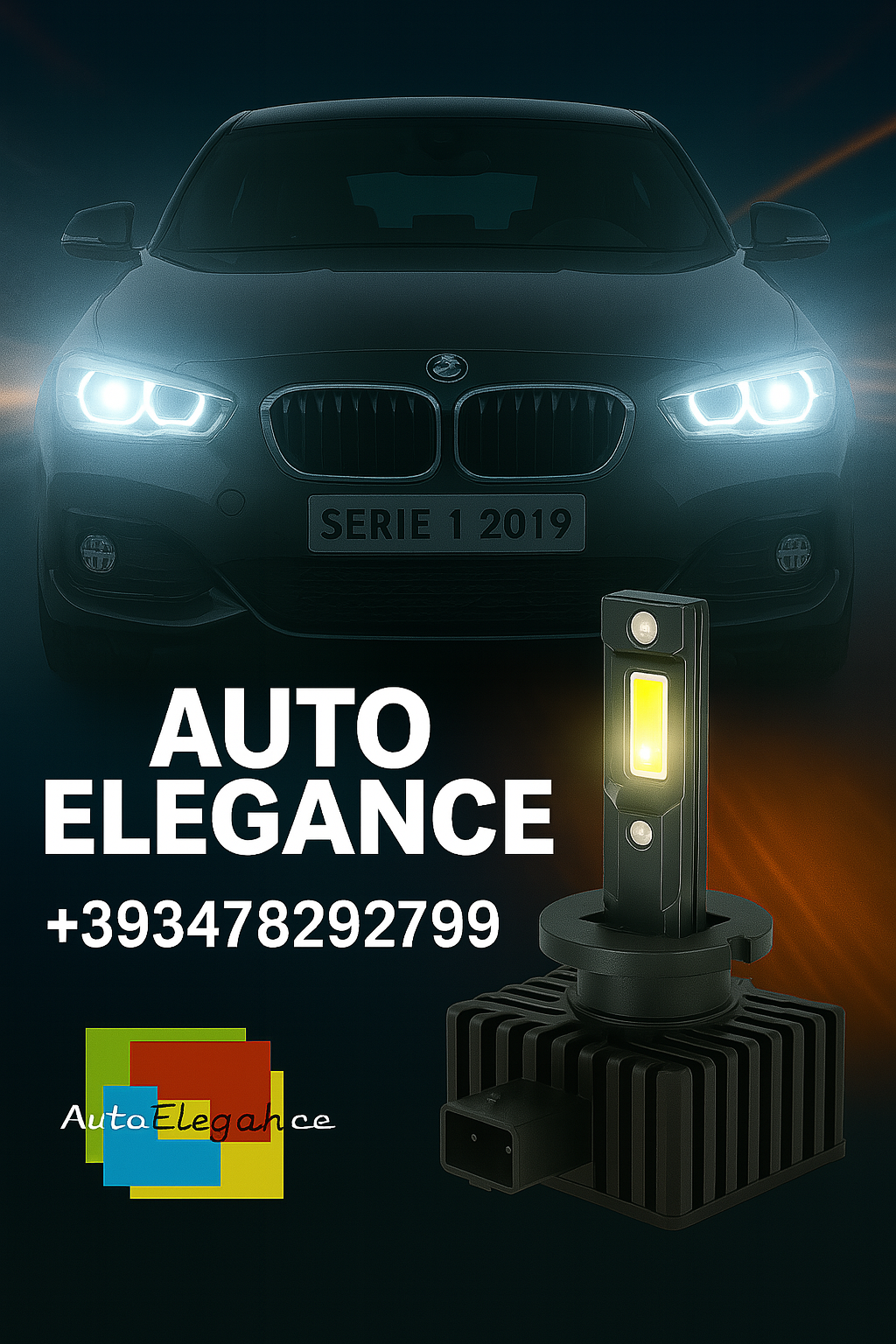 💕COPPIA LAMPADE D1S LED DA XENON A LED PER  BMW SERIE 1💕