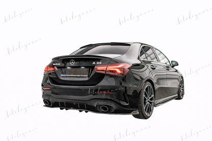 🔥ART.9579 SPLITTER POSTERIORE ADATTO PER V.2 MERCEDES A 35 AMG BERLINA V177🔥