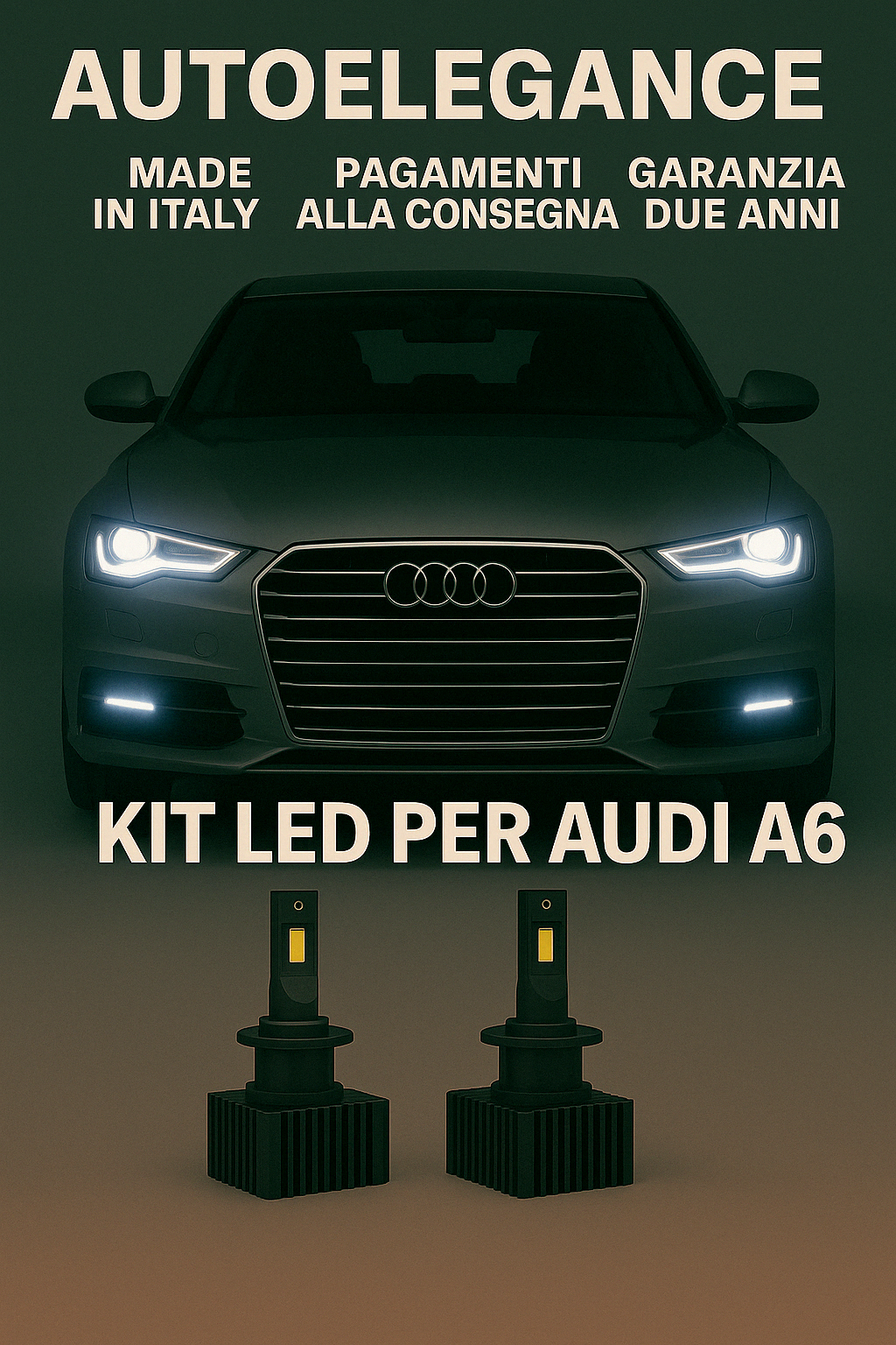 ❤️ KIT LED D3S 6000K BIANCO GHIACCIO ANABBAGLIANTI PER  AUDI  A6 ❤️