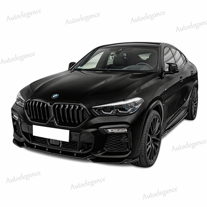 🔥ART.9569 SPLITTER ANTERIORE X6 G06 MAX M IN PLASTICA NERO LUCIDO 2019+ (V1)🔥