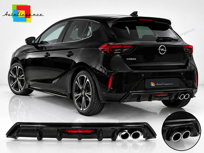 👉Diffusore Posteriore Opel Corsa F GS-Line Doppio Scarico (2019-)👈