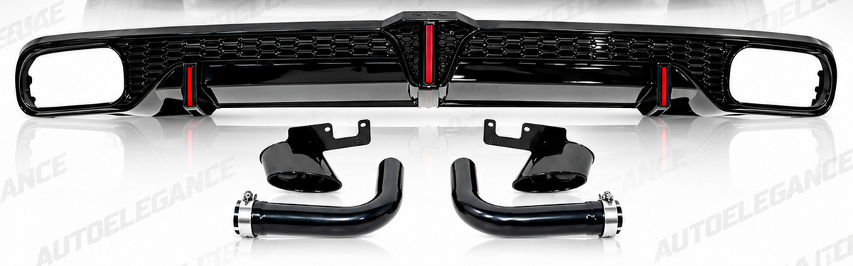 ART.10732 Diffusore Posteriore Adatto Per Audi Q8 2018-2023 Look RSQ8