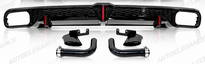 ART.10732 Diffusore Posteriore Adatto Per Audi Q8 2018-2023 Look RSQ8