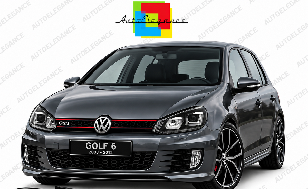 ART.5889  FARI  ANTERIORI ADATTO  PER VW GOLF 6 08-12 NERO