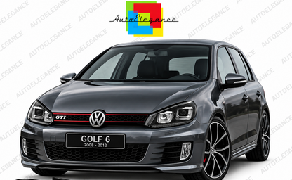 ART.5889  FARI  ANTERIORI ADATTO  PER VW GOLF 6 08-12 NERO