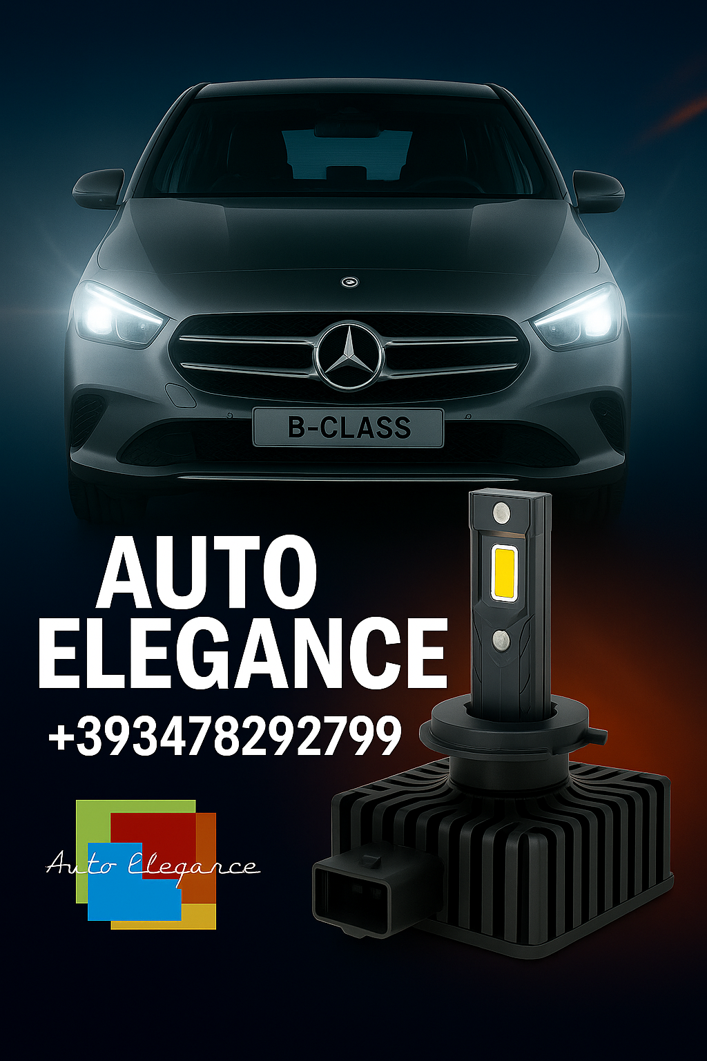 💕COPPIA LAMPADE D1S LED DA XENON A LED PER MERCEDES CLASSE B W246💕