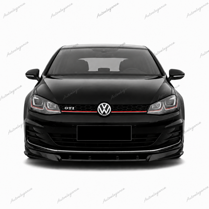 🔥ART.9946 SPLITTER ANTERIORE STILE RACE CUP PER VW GOLF Mk7 2012+ NERO LUCIDO🔥