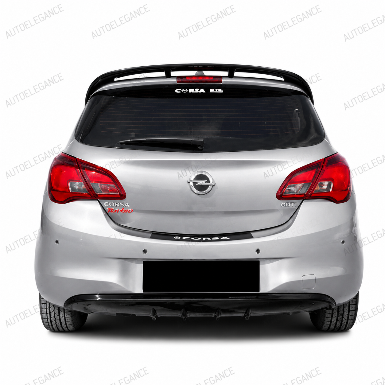 💕ART.2153 SPOILER CORSA E 5 PORTE 2014-2019 NERO LUCIDO💕