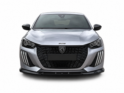 👉Splitter Anteriore per Peugeot 208 MK2 Facelift (2023+) Nero Lucido ABS👈