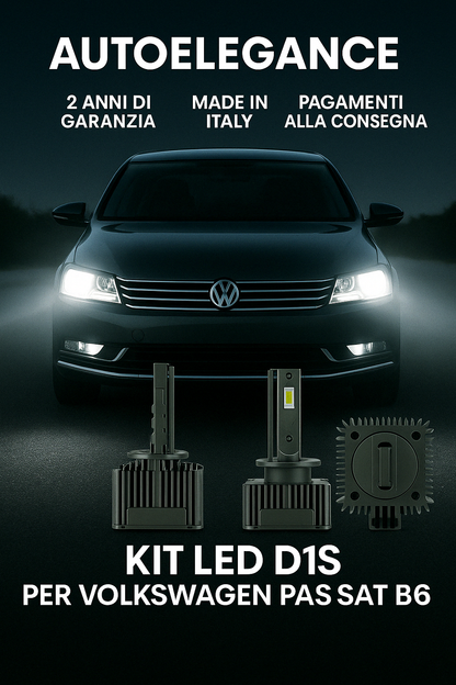 ⭐KIT XENON D1S 6000K ANABBAGLIANTI PER VW PASSAT B6 – LUCE BIANCA POTENTE⭐