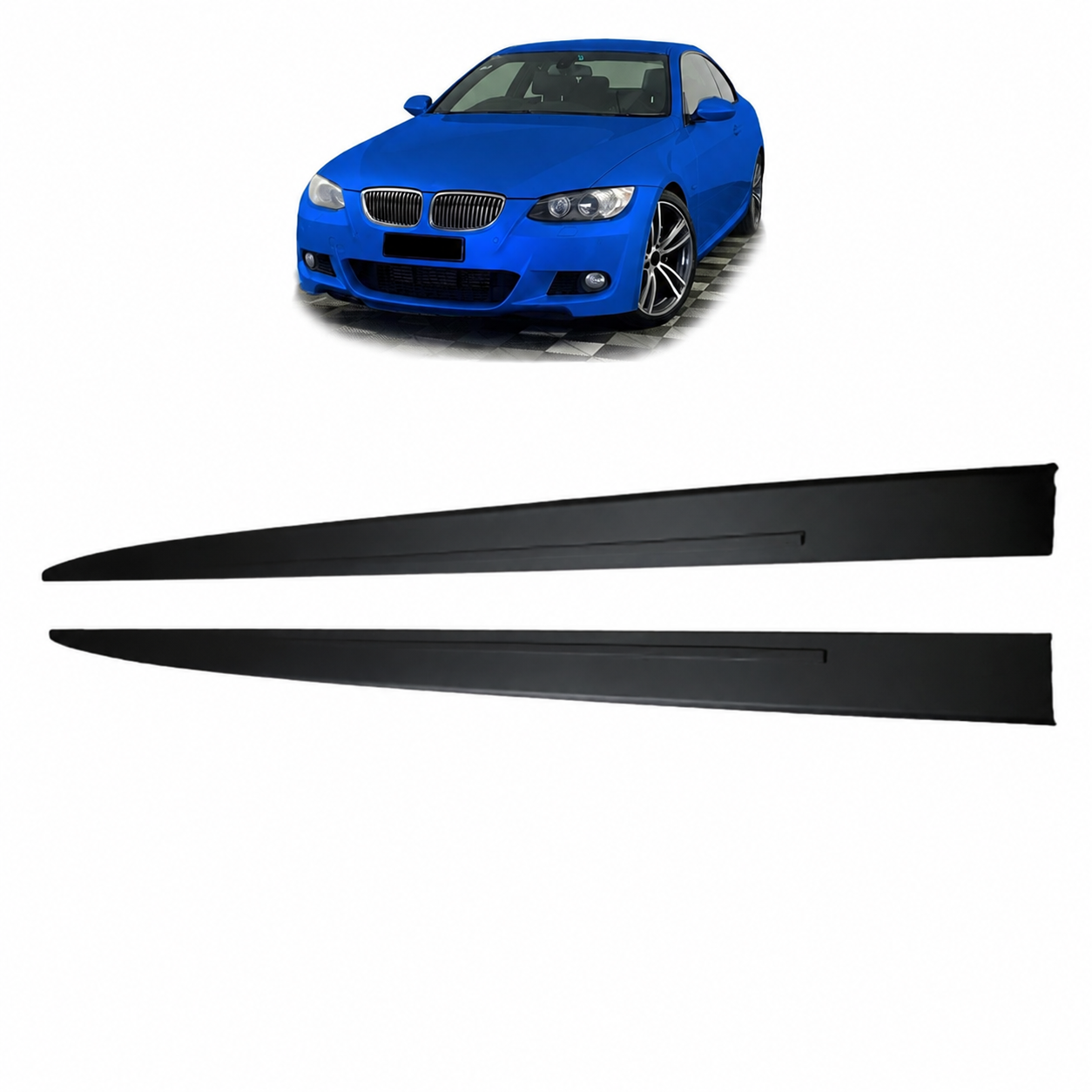 👉Minigonne Laterali Nero Opaco adatto per BMW Serie 3 E92 E93 2006-2013👈