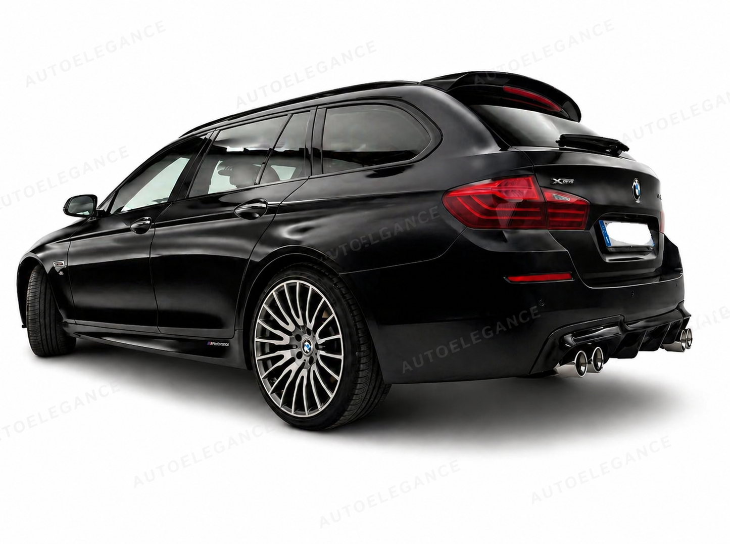 💫ART. 0086 Diffusore Posteriore Nero Lucido per  BMW Serie 5 F10 F11💫