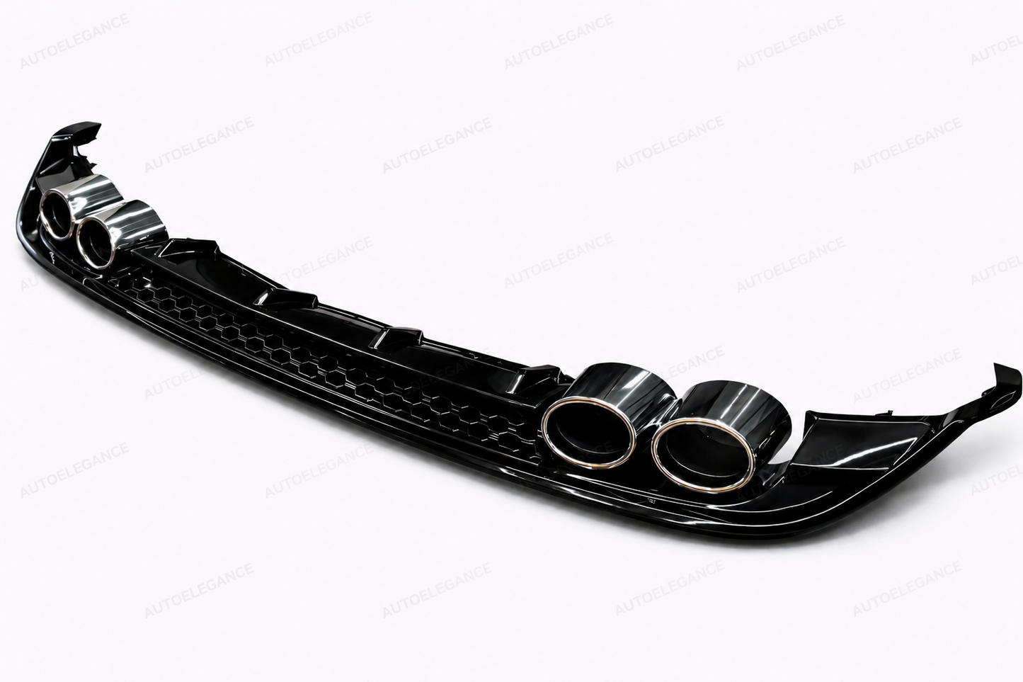 💫Diffusore Stile R con terminali finti per Golf Mk7 Nero Lucido 2017-2019💫