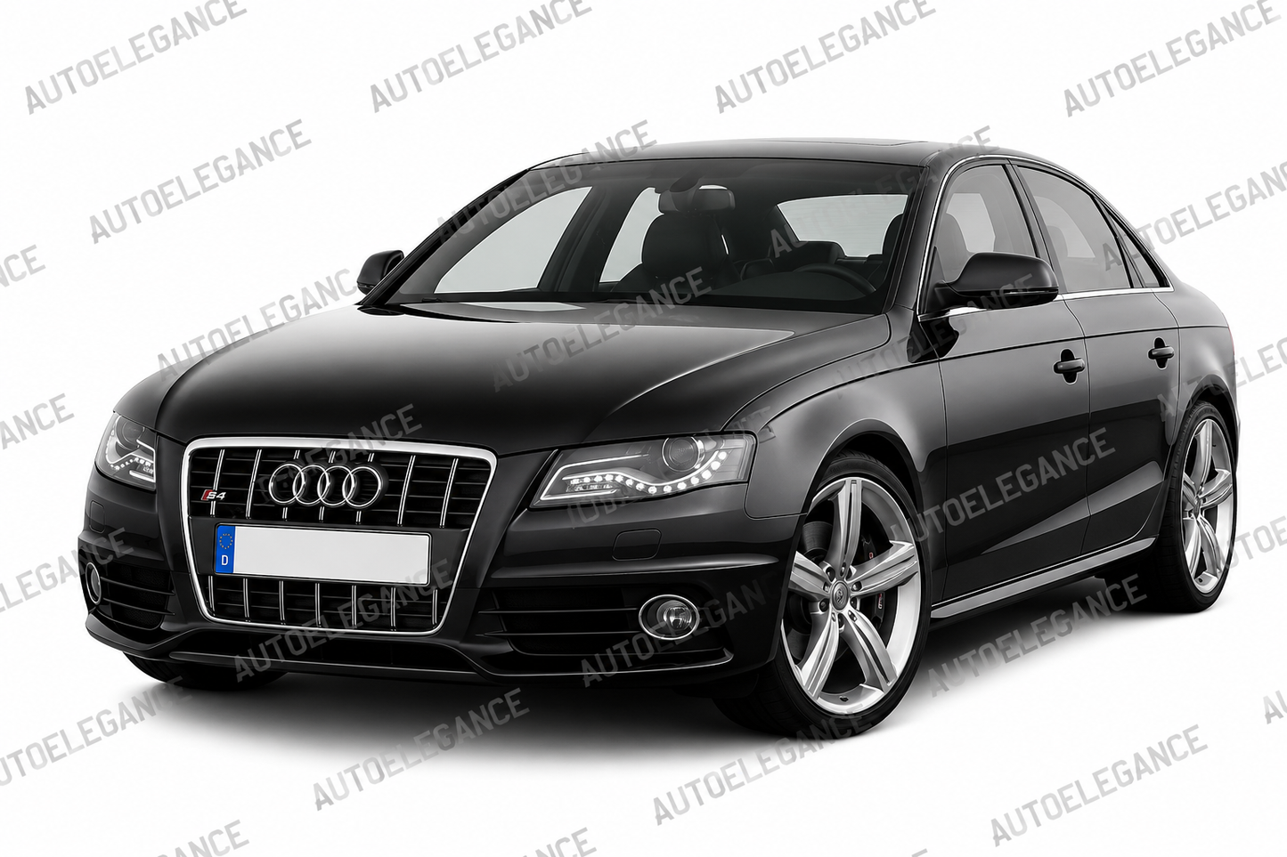 ART.0632 GRIGLIA ANTERIORE AUDI A4 B8 08-12 AVANT BERLINA CALANDRA S4 NERA BORDO CROMATO