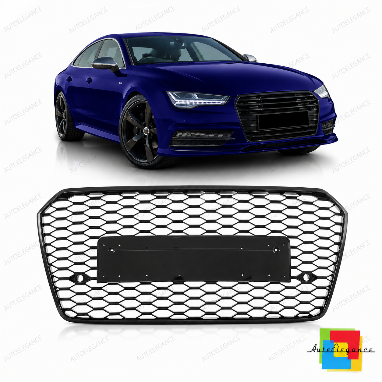 👉Griglia anteriore lucida nera adatta per Audi A7 4G Sportback 2015-2018👈